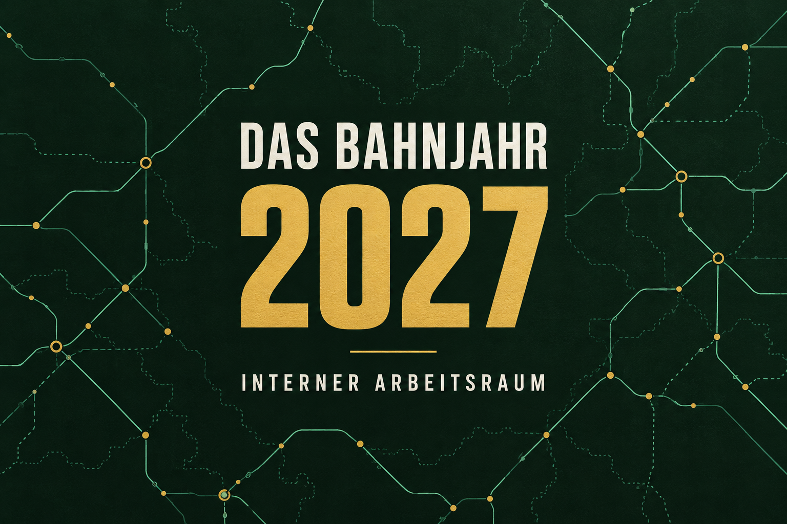 Das Bahnjahr 2027 – Interner Arbeitsraum